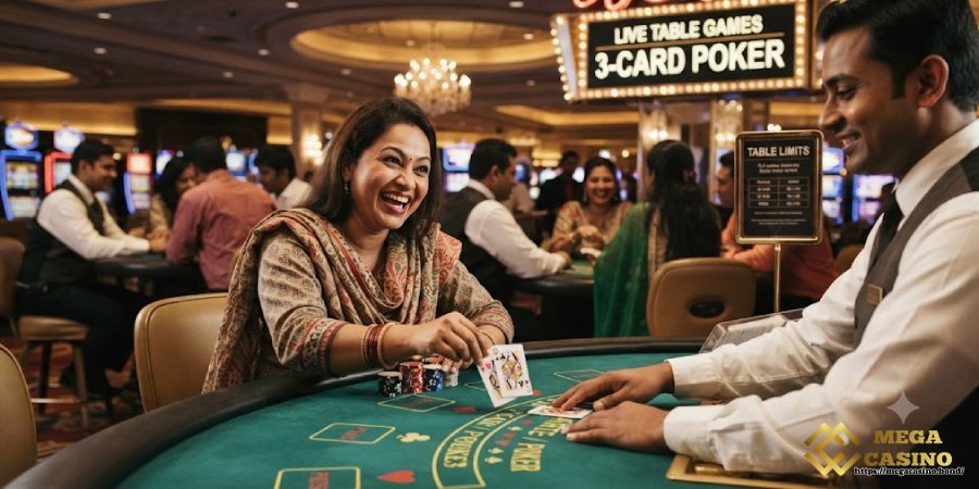 3-Card Poker: The Exciting and Dramatic Casino Experience Bangladesh Players Love at MEGA CASINO 3-Card Poker