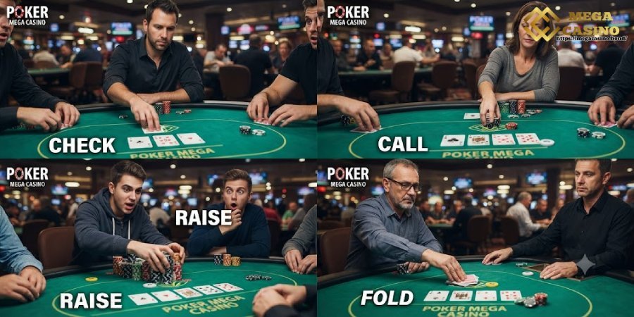 Check, Call, Raise, and Fold