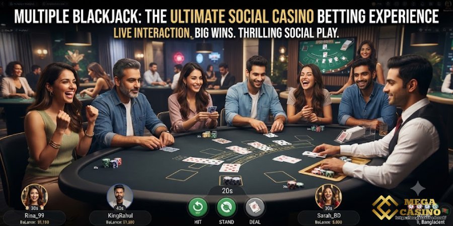 Multiplayer Blackjack: The Ultimate Social Casino Betting Experience at MEGA CASINO Bangladesh Multiplayer Blackjack