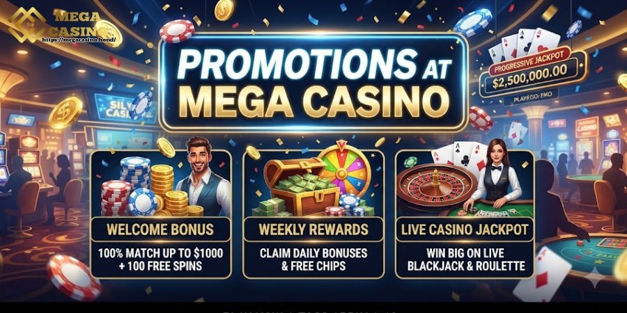 Promotions at Mega Casino Promotions at Mega Casino