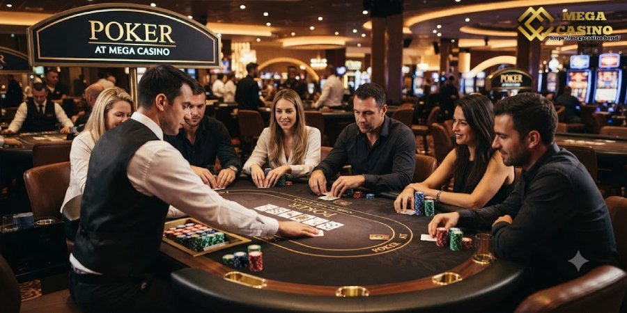 What is Poker at Mega Casino?